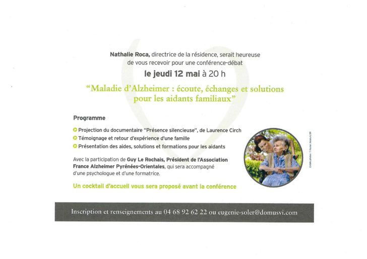 Suite programme Conférence Alzheimer 