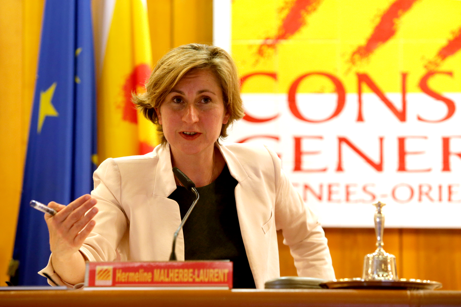 Hermeline Malherbe présidente du Conseil Général des Pyrénées-Orientales