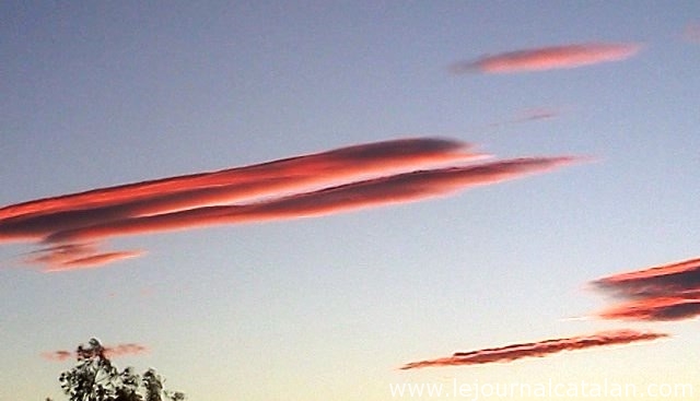 Les couleurs du ciel de Montesquieu-des-Albères, ce soir