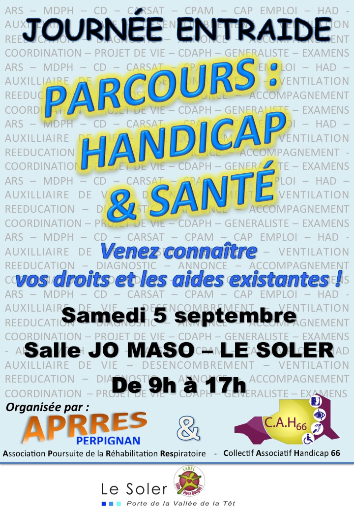 Journée entraide Parcours : Handicap Santé à Le Soler