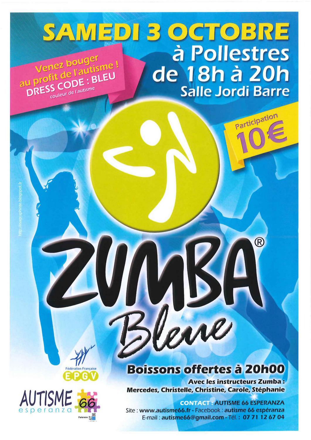 Zumba bleue au profit de l’Autisme 66 Esperanza à Pollestres