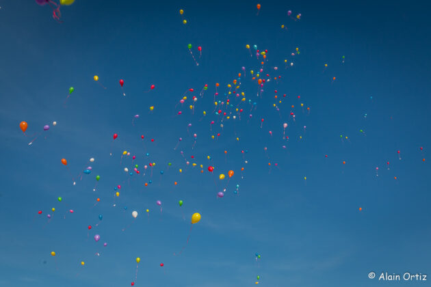 Ballons dans le ciel