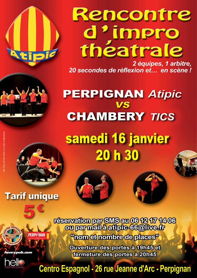 Perpignan : Rencontre d’improvisation théâtrale