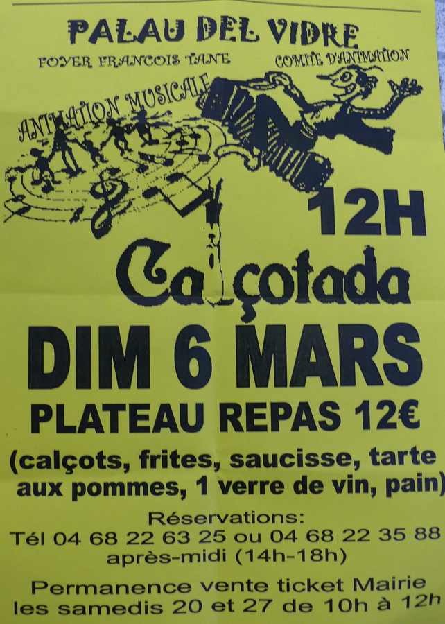 Calçotada organisée par le Comité d’Animations de Palau del Vidre