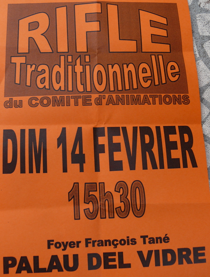 Rifle  traditionnelle du Comité d’Animation à Palau del Vidre