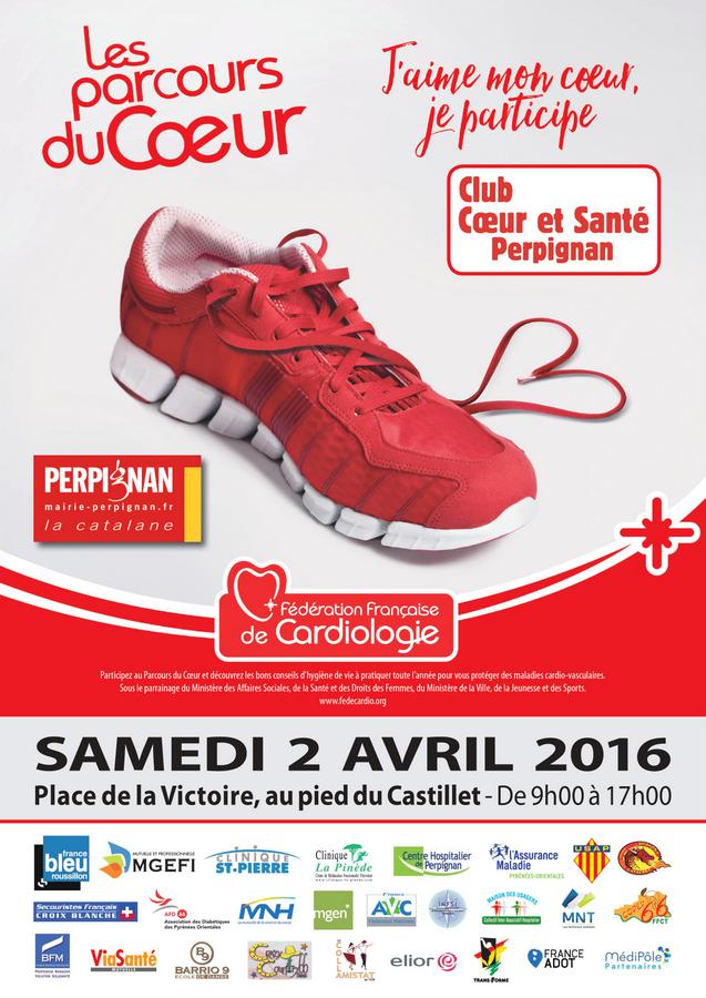 Les Parcours du cœur ce samedi 2 avril à perpignan