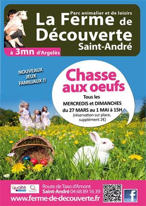 Partez à la chasse aux œufs à la Ferme de découverte de Saint André