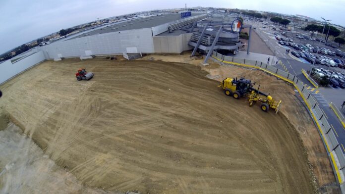 La société Malet en charge des travaux de VRD inscrits dans le projet d’extension de l’hypermarché E. Leclerc ESPACE POLYGONE situé au Nord de Perpignan (66)