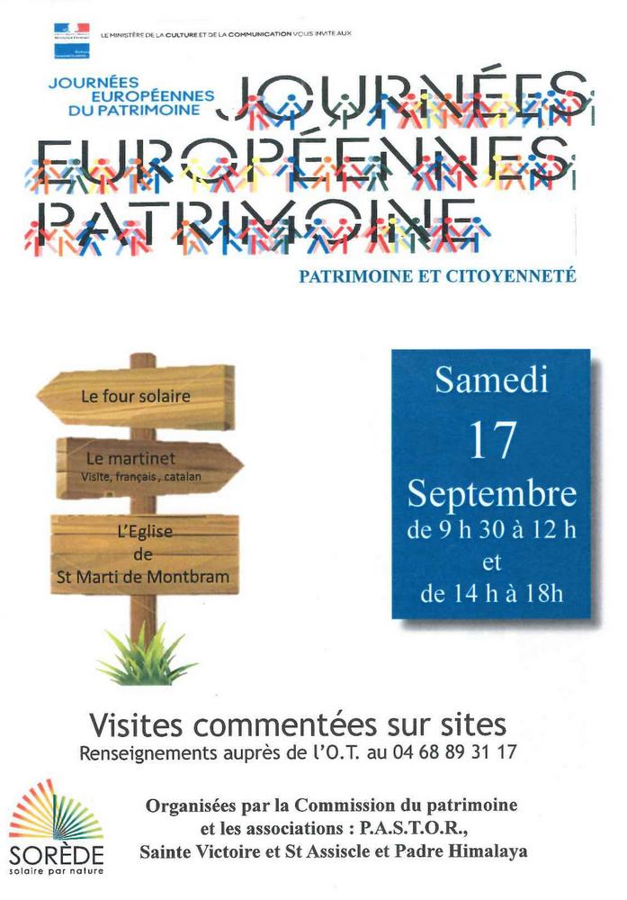 Journée Européenne du Patrimoine à Sorède