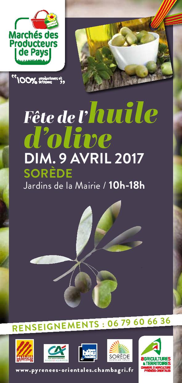 11ème Foire de l’huile d’olive dimanche 9 avril 2017à Sorède