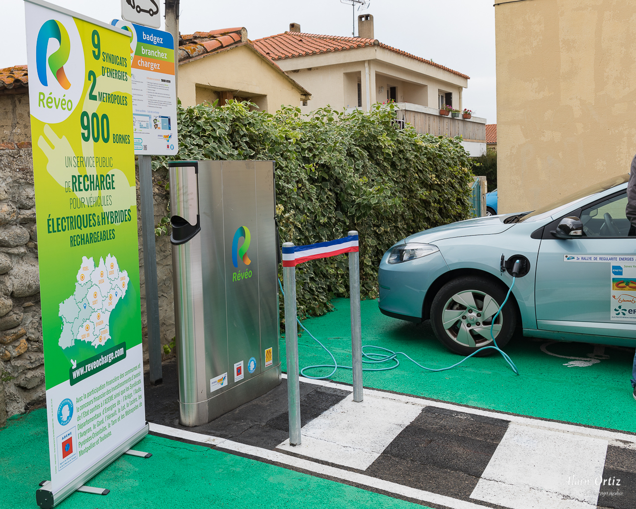 Mise en service d’une borne de recharge pour véhicules électriques à Vinça