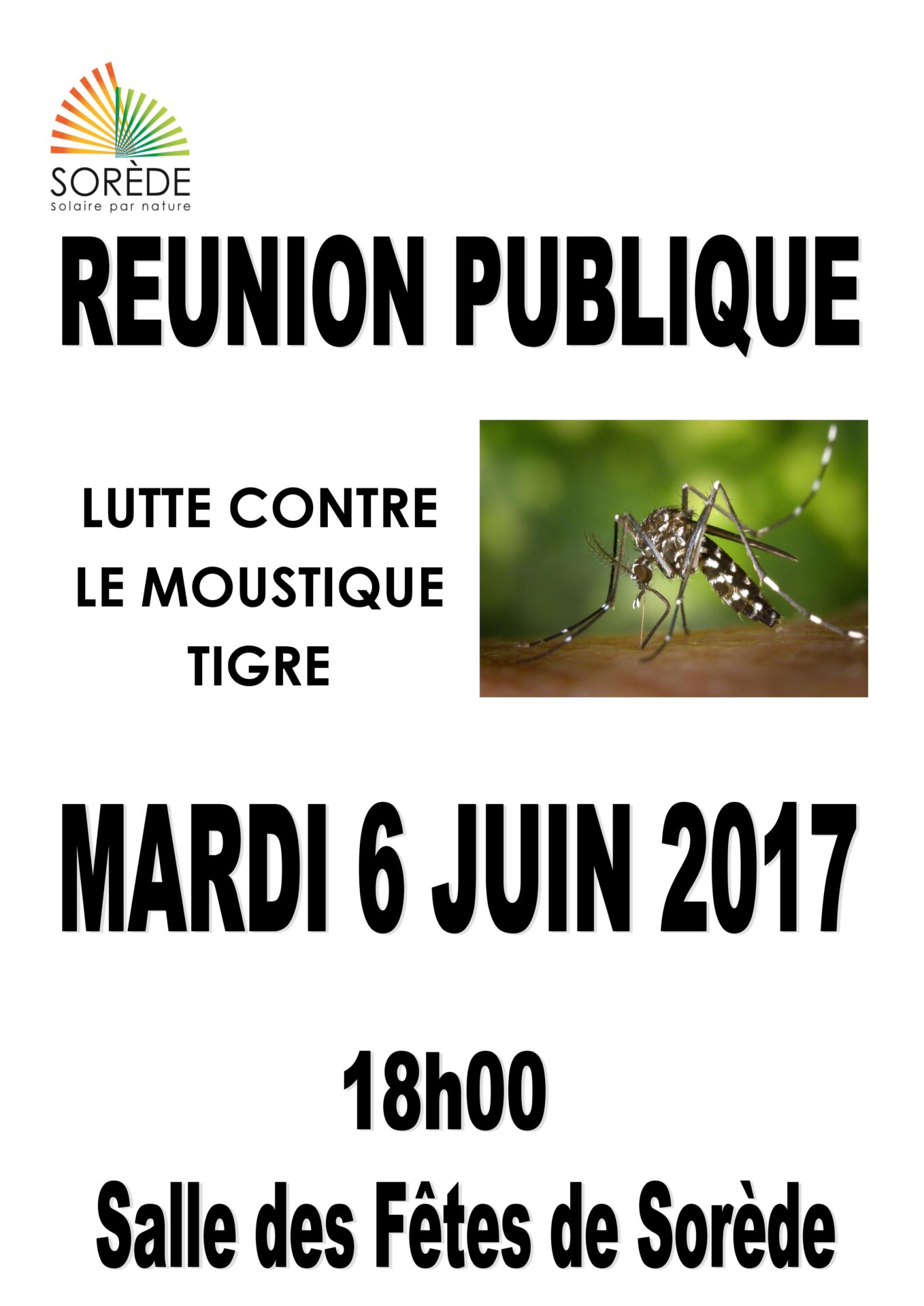 Campagne de sensibilisation afin de lutter contre la prolifération du moustique tigre à Sorède