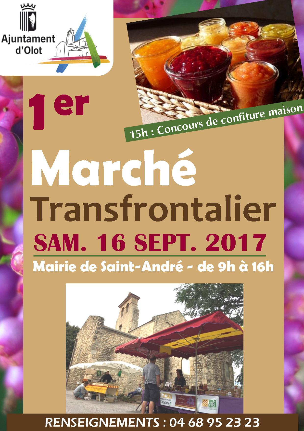 1er marché transfrontalier, forum des associations et journées du patrimoine à Saint André