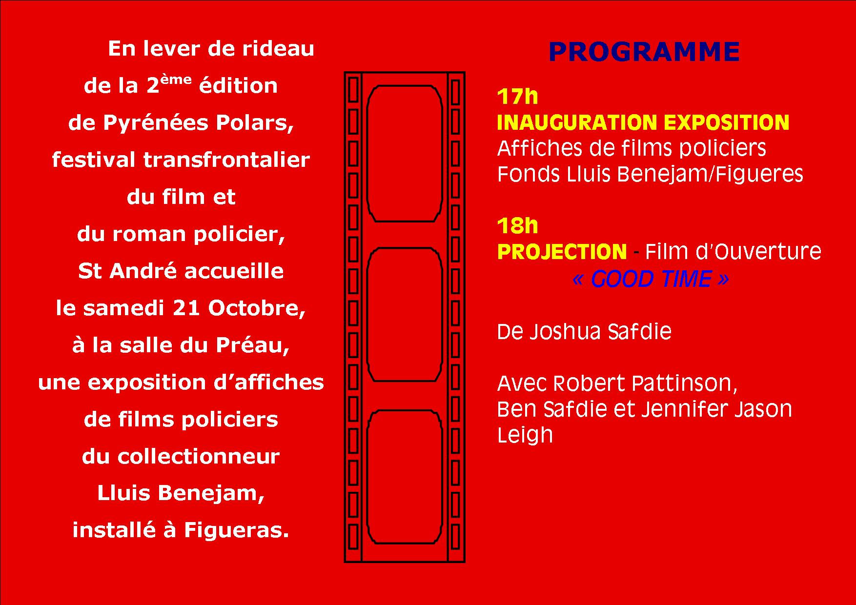 Lever du rideau du festival transfrontalier du roman et du film policiers à Saint André