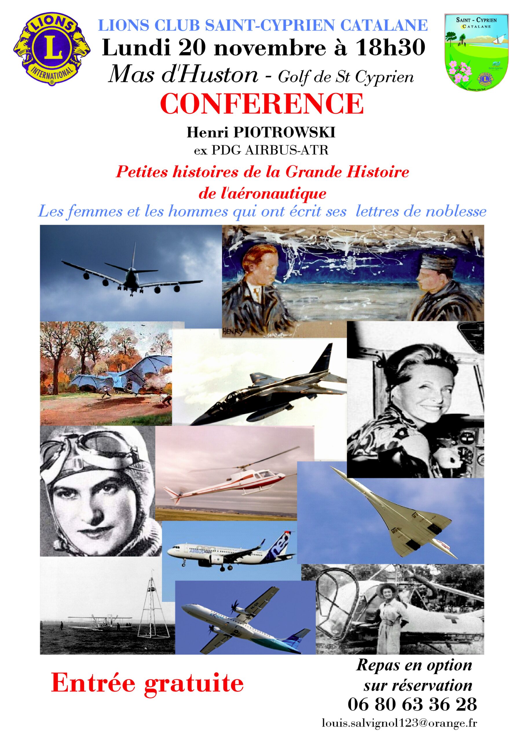 Conférence « Petites histoires de la Grande Histoire de l’aéronautique » à Saint Cyprien