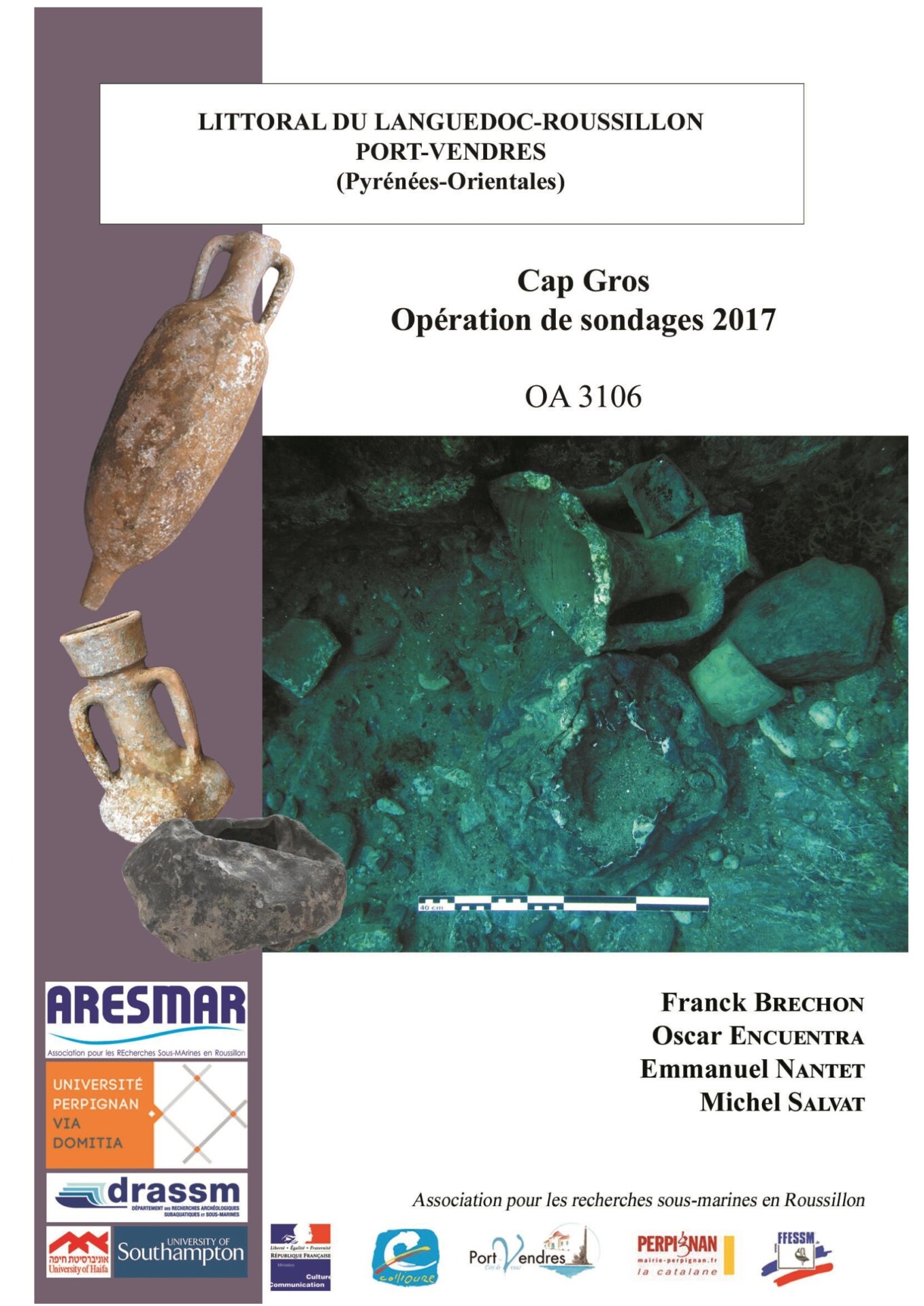 Opérations archéologiques sous-marines 2017 de l’ARESMAR à Port-Vendres