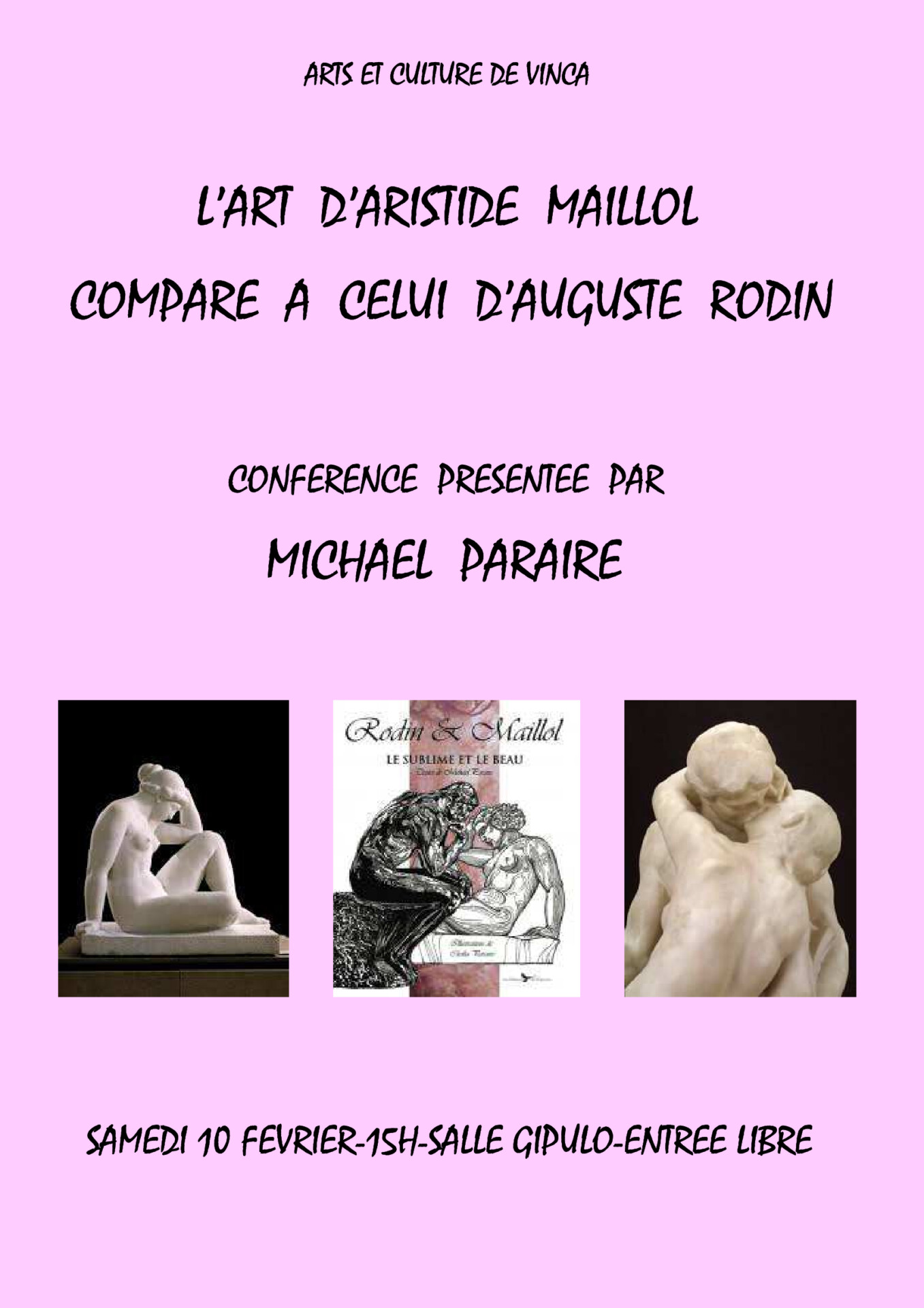 L’art d’Aristide Maillol comparé à celui d ‘Auguste Rodin à Vinça