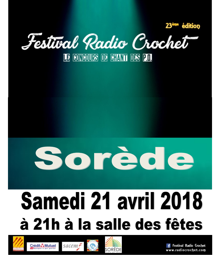 Festivités du 17 avril jusqu’au 27 avril 2018 à Sorède