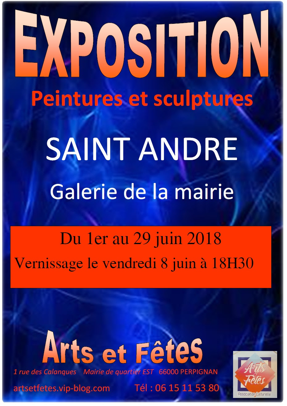 Exposition de peintures et sculptures de l’association Arts et Fêtes à Saint André