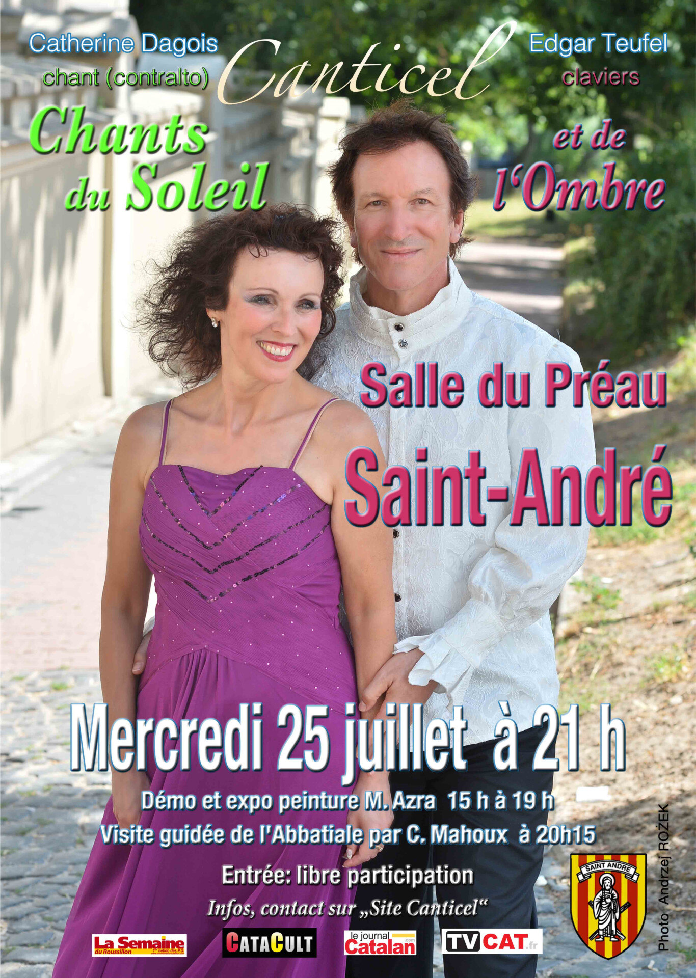 Concert Duo Canticel, peintures et visite de l’église romane à Saint André