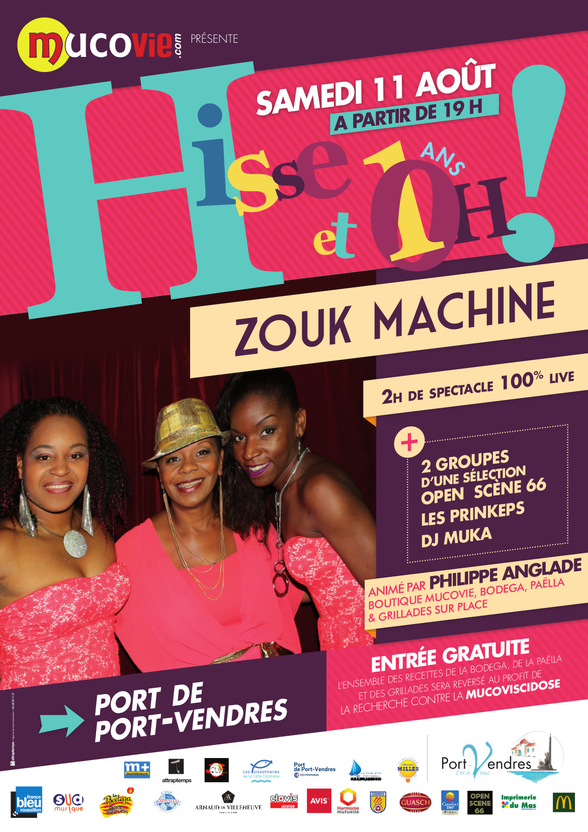 Festival Hisse et HO avec Zouk Machine, Les Prinkeps et Dj Muka à Port-Vendres