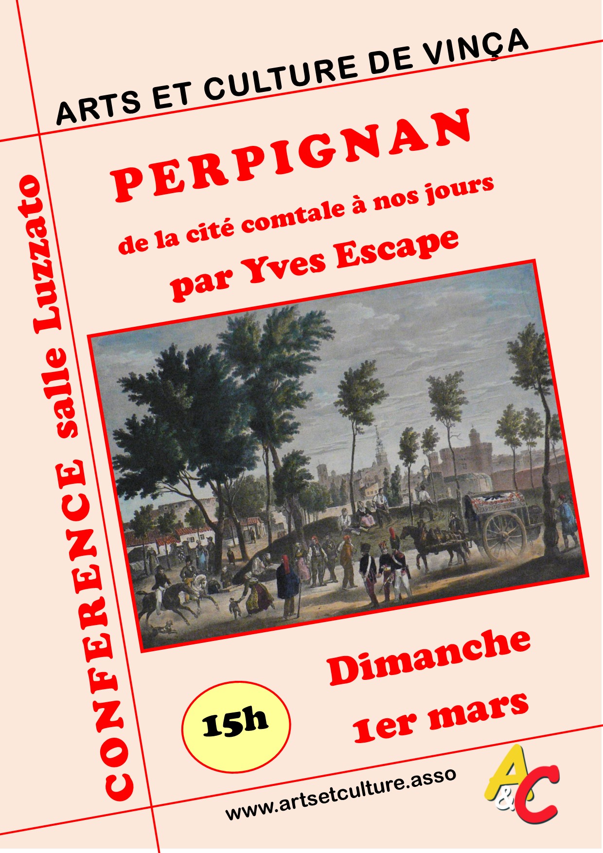 Conférence d’Yves Escape « Perpignan de la cité comtale à nos jours » le 1er mars à Vinça