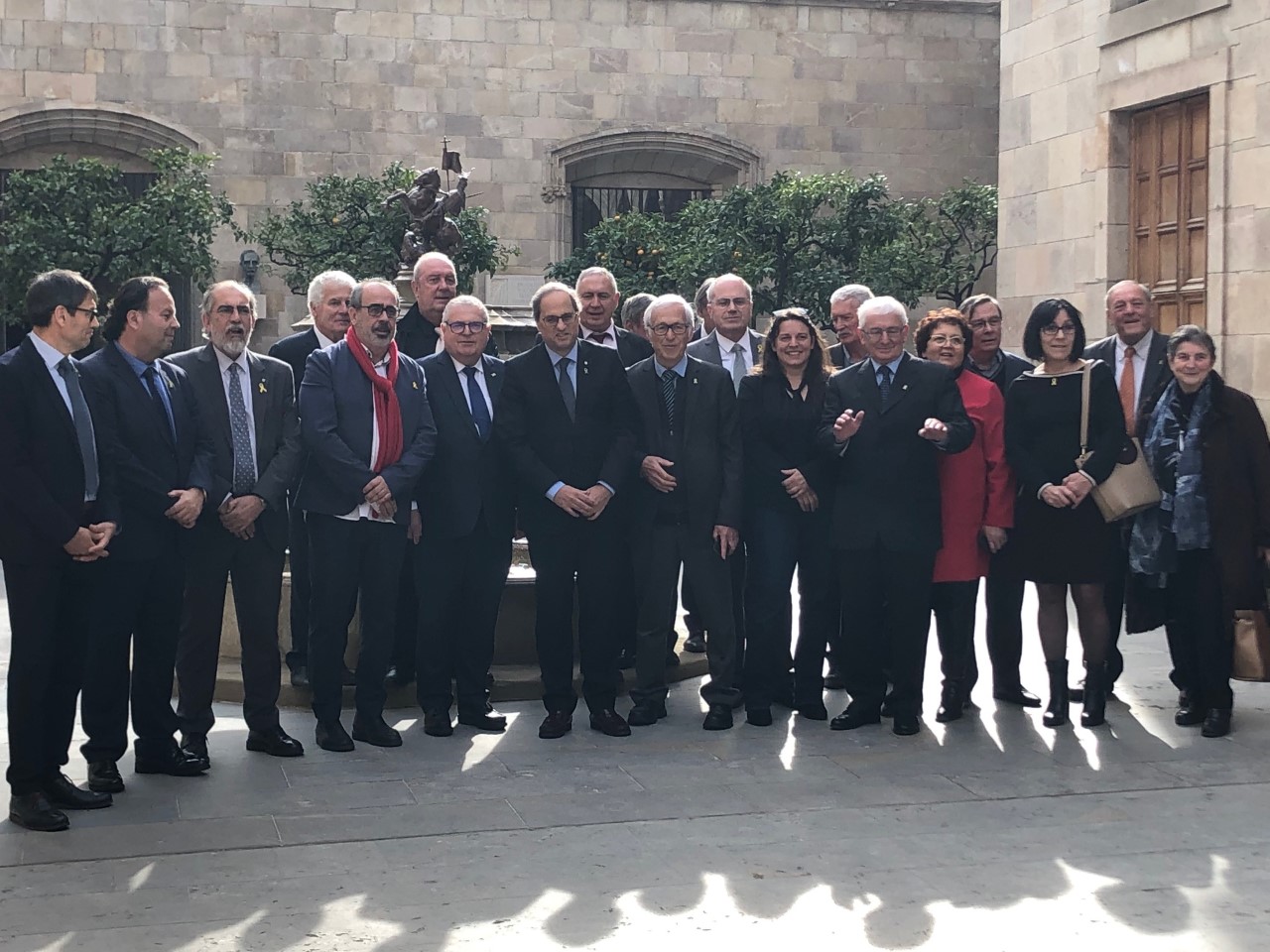 Le président de la Generalitat de Catalunya en soutien à la RN116