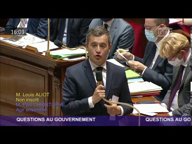 Question de Louis Aliot au gouvernement en séance publique à l’Assemblée nationale