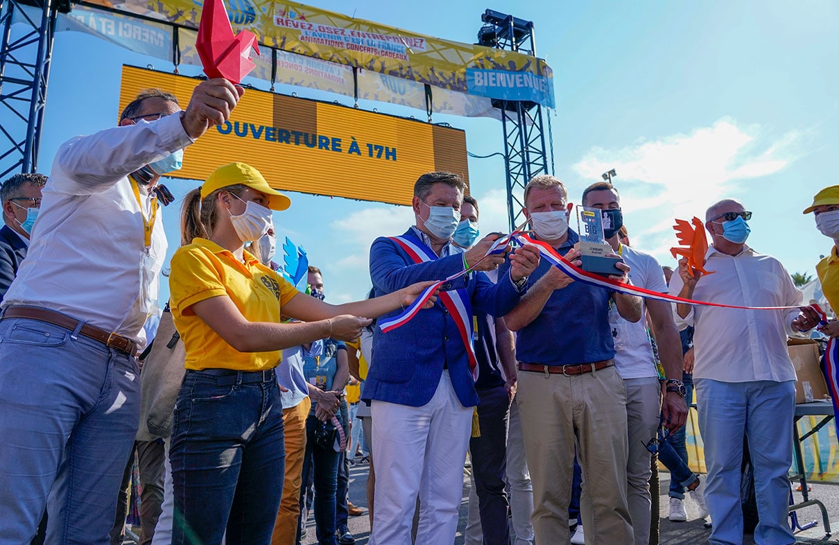 inauguration du Big Tour bpifrance à Port Barcarès par Alain Ferrand