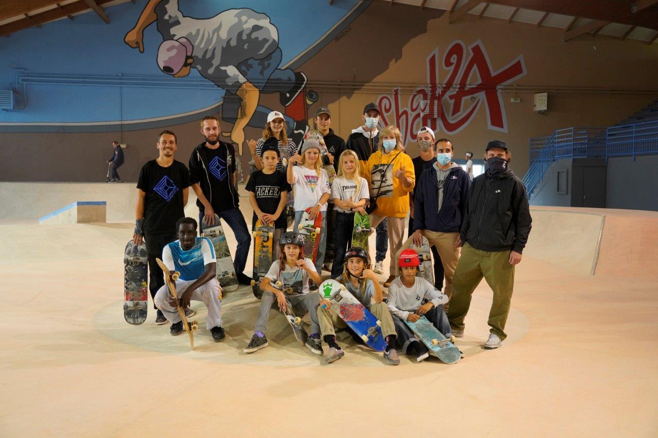 Le Barcarès : L’équipe de France Junior de skateboard a testé le Shaka Park du Barcarès !