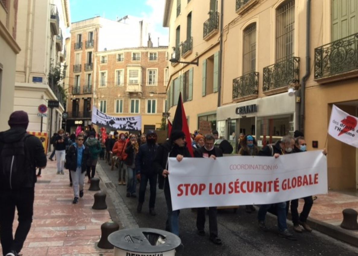 Appel à la mobilisation contre la loi Sécurité globale samedi à Perpignan