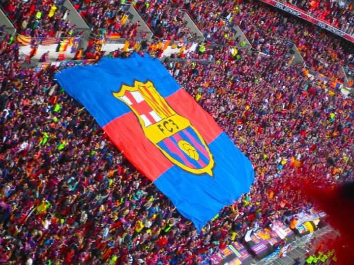 Drapeau du FC Barcelone