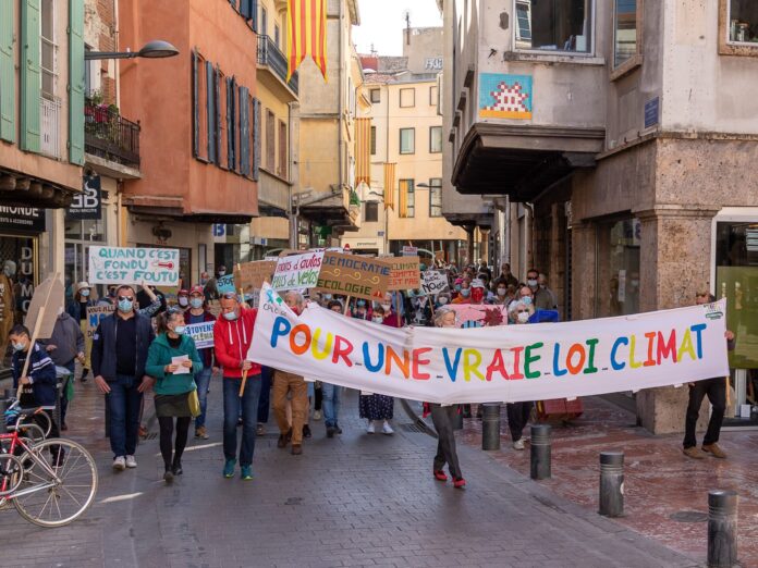 Loi climat forte mobilisation à Perpignan