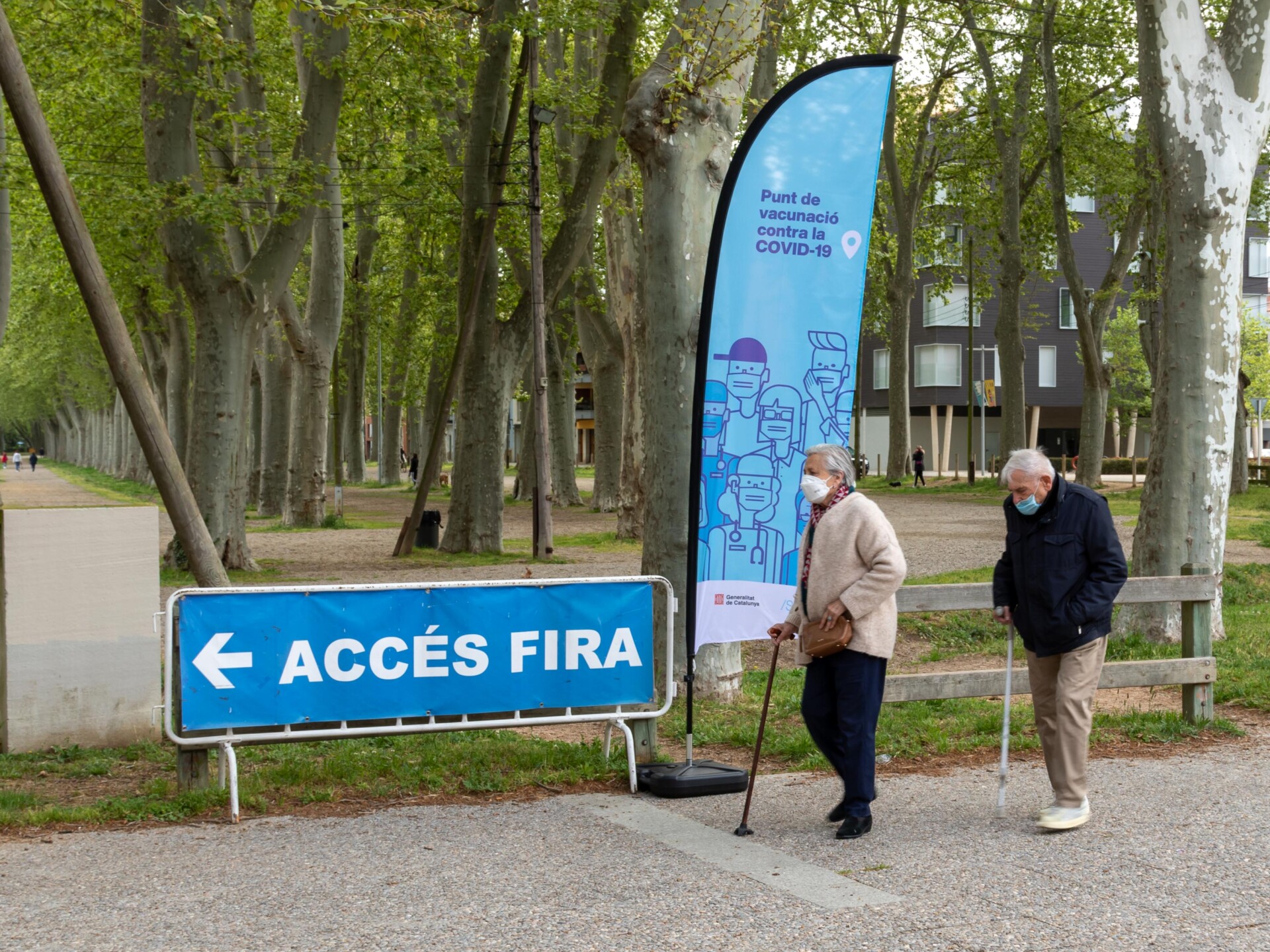 Ouverture d’un point de vaccination massif au Palau del Fires de Girona