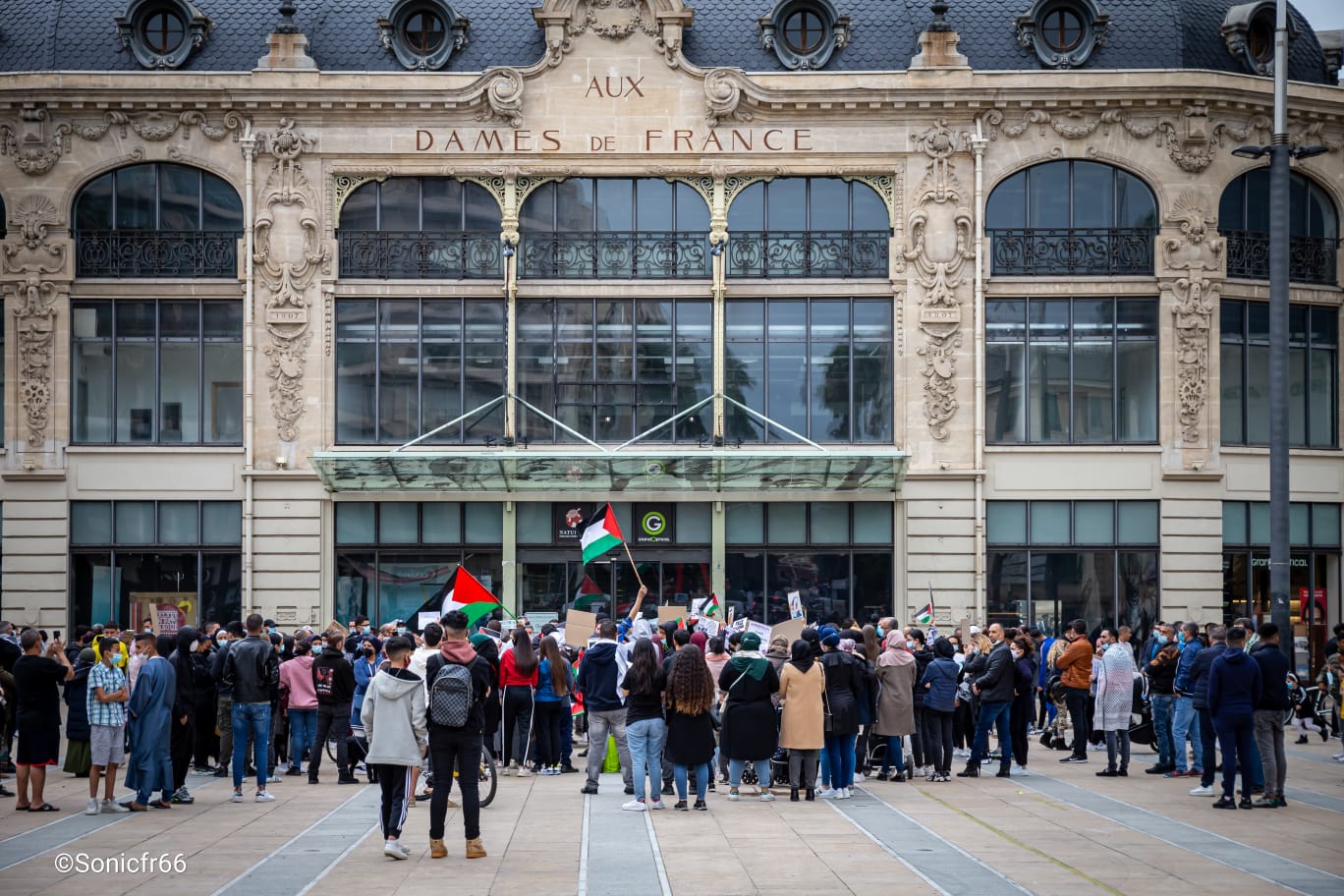 Plusieurs centaines de personne manifestent en soutien de la Palestine