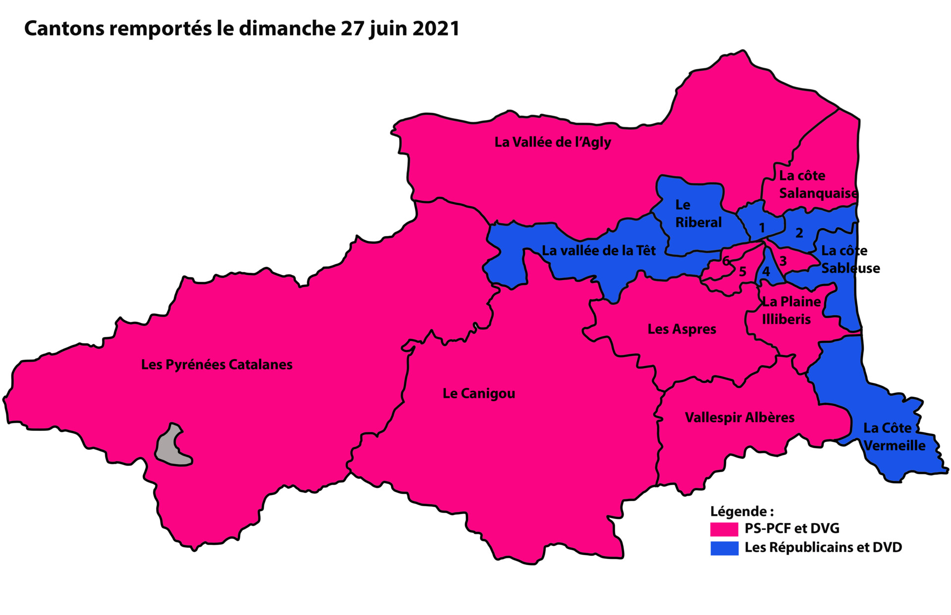 Pyrénées-Orientales/ Elections départementales 2021 :La Gauche recule mais reste majoritaire