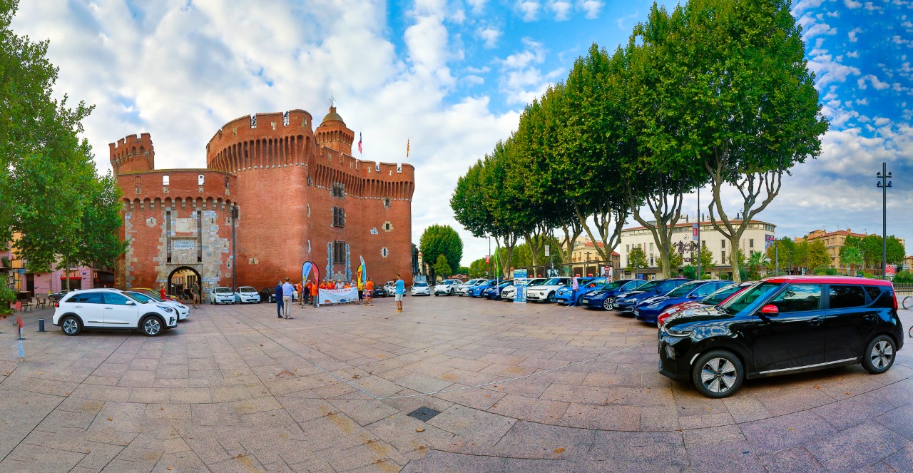 Le rallye touristique des véhicules électriques au départ de Perpignan