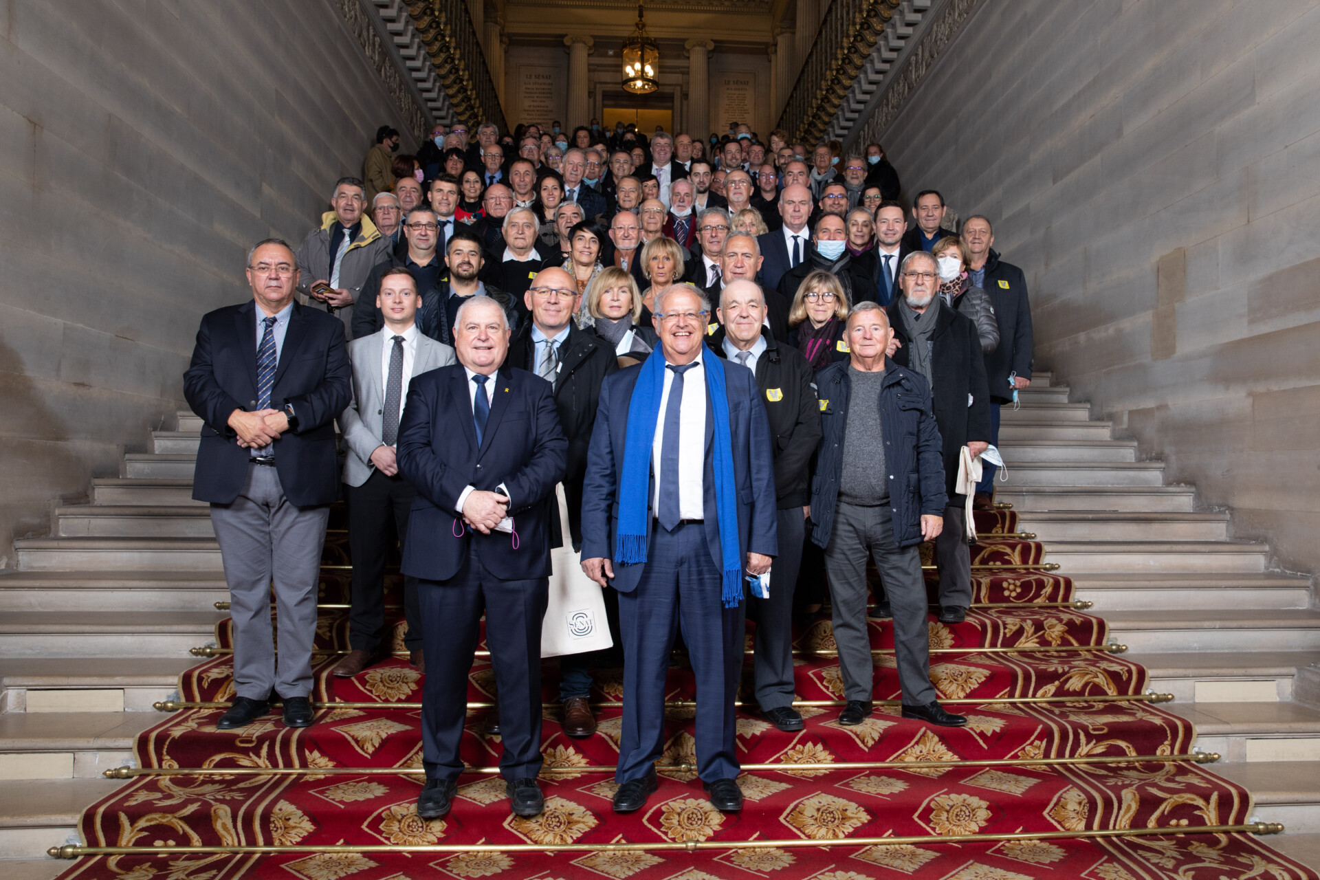 François Calvet et Jean Sol à la rencontre d’élus au Sénat