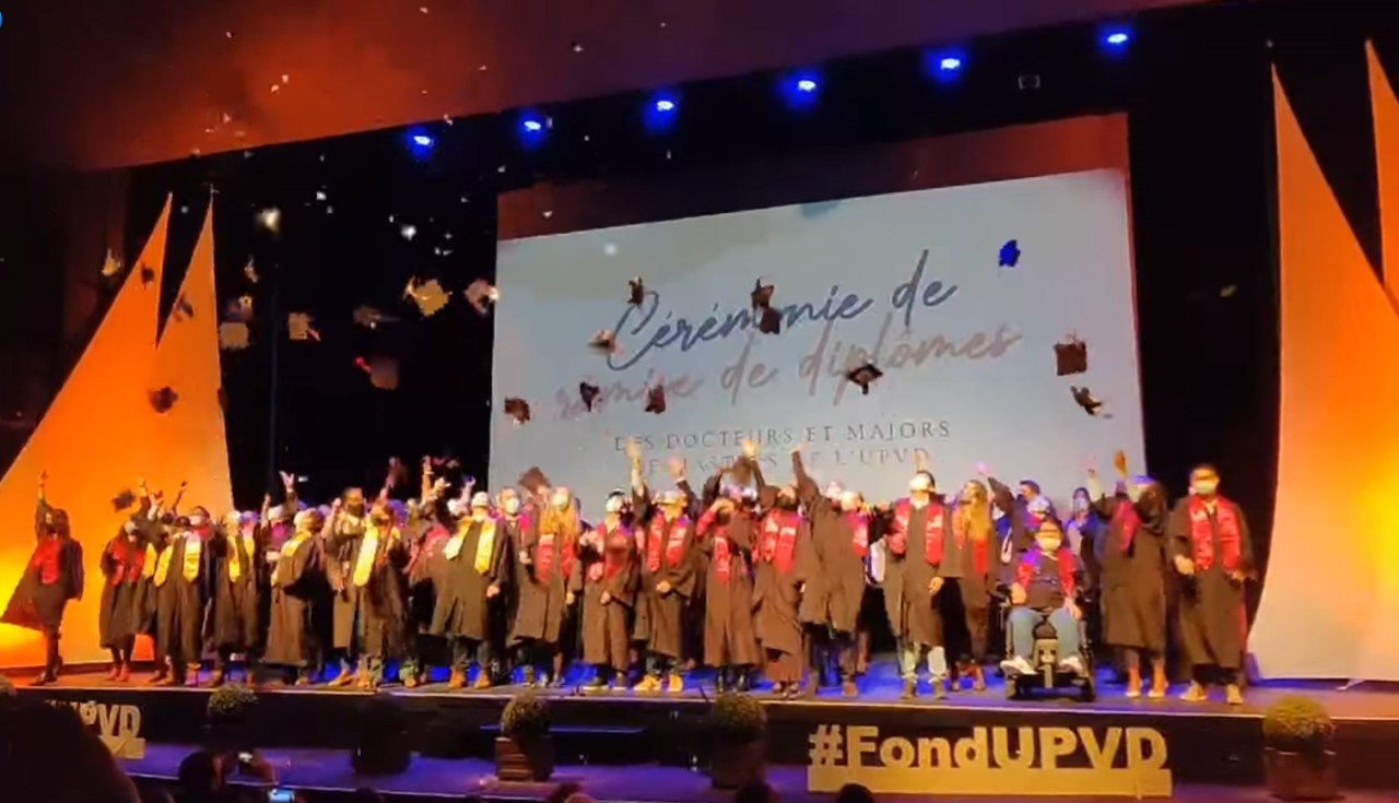 Huitième cérémonie de remise de diplômes des docteurs et majors de masters de l’Upvd