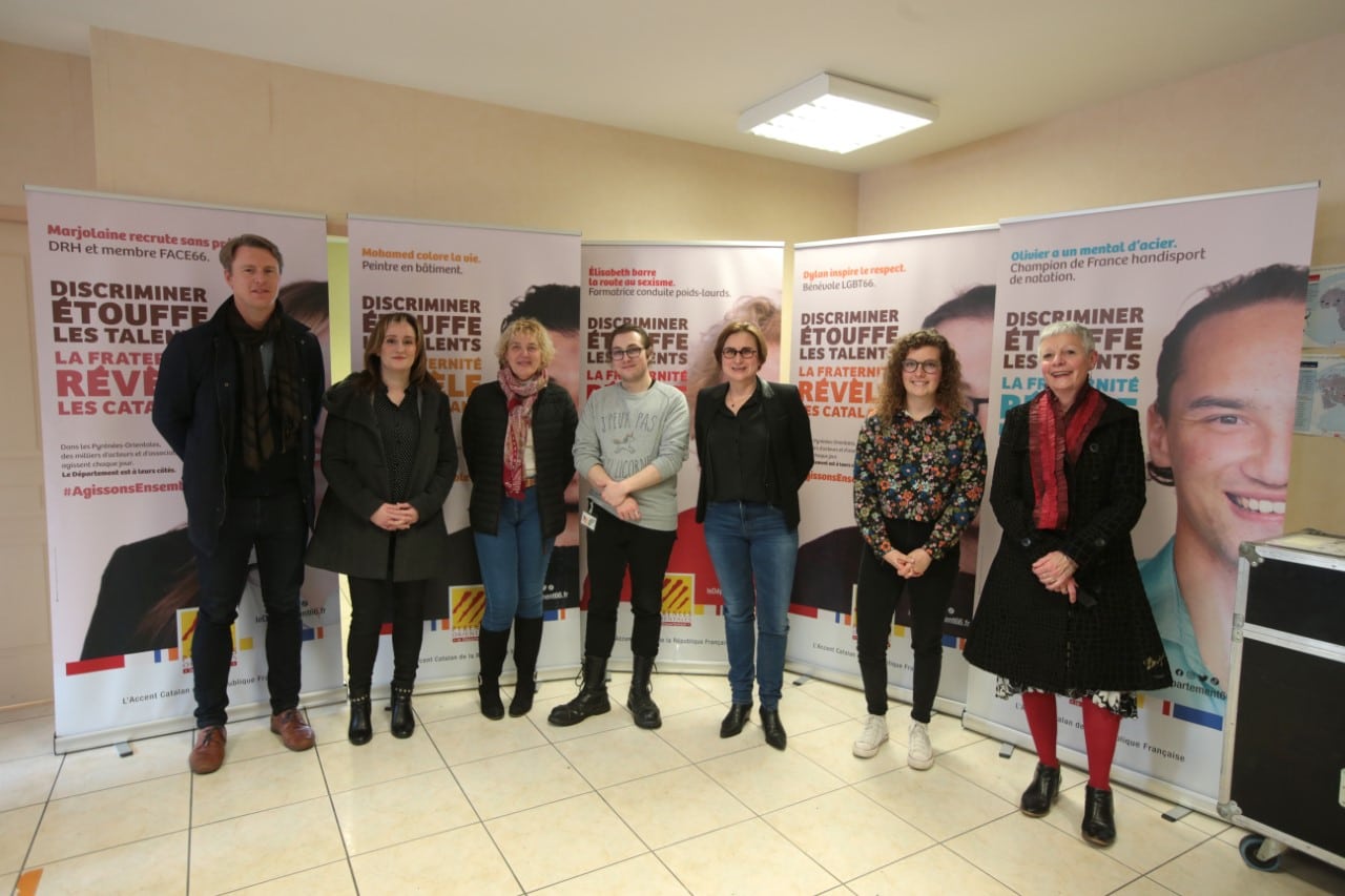 Le Département s’engage contre les discriminations : une campagne choc « Discriminer étouffe les talents. La fraternité révèle les Catalans. »