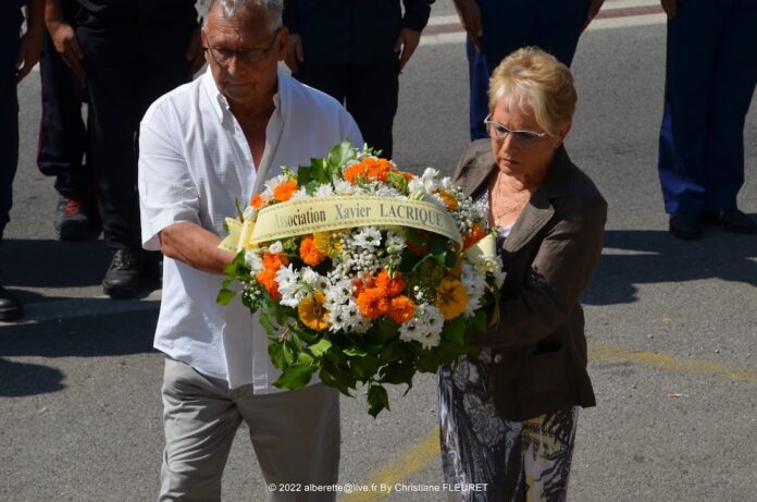 35éme anniversaire du décès de Xavier LACRIQUE sapeur sauveteur Hommage à Bages