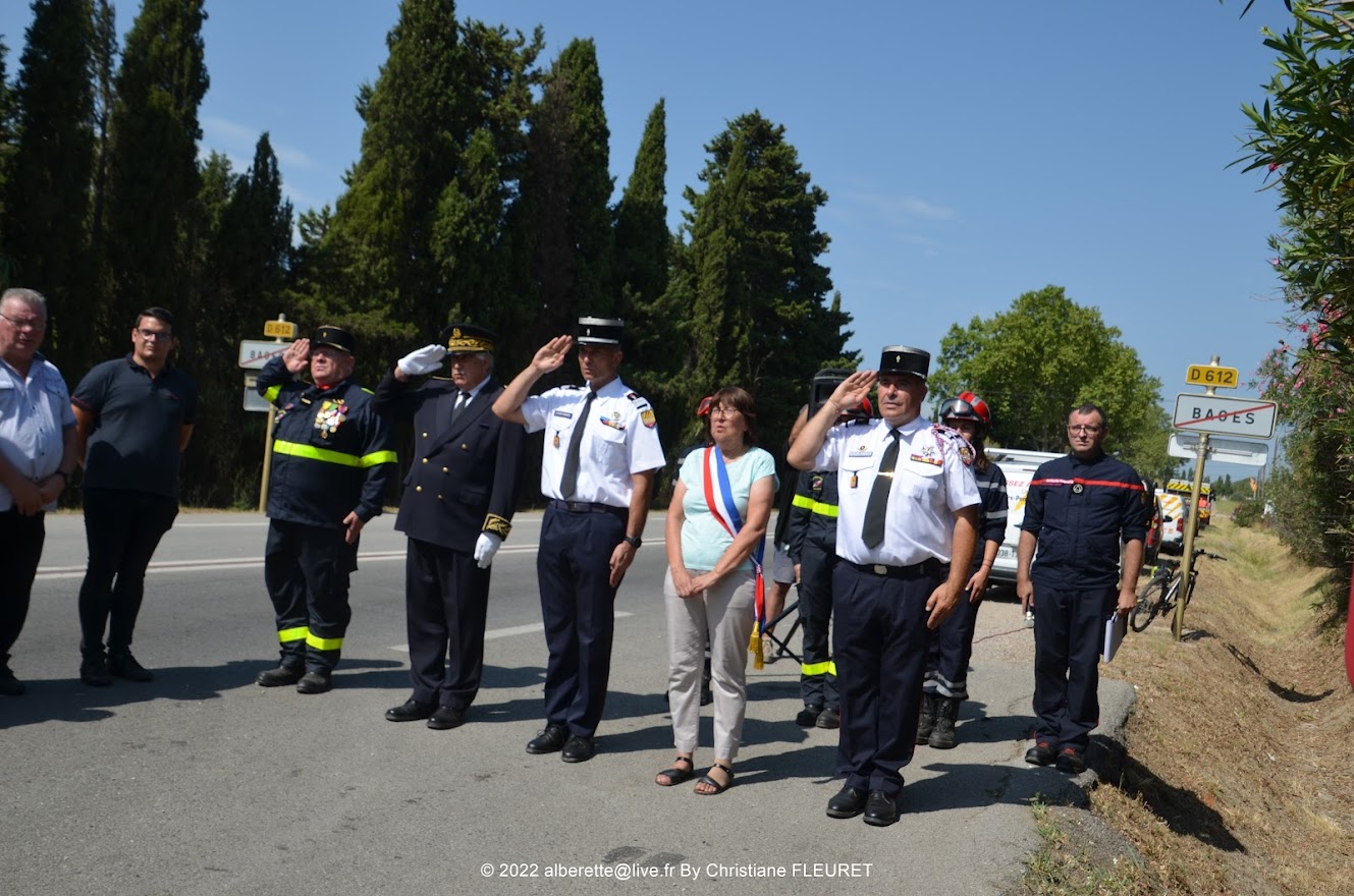 35éme anniversaire du décès de Xavier LACRIQUE sapeur sauveteur Hommage à Bages