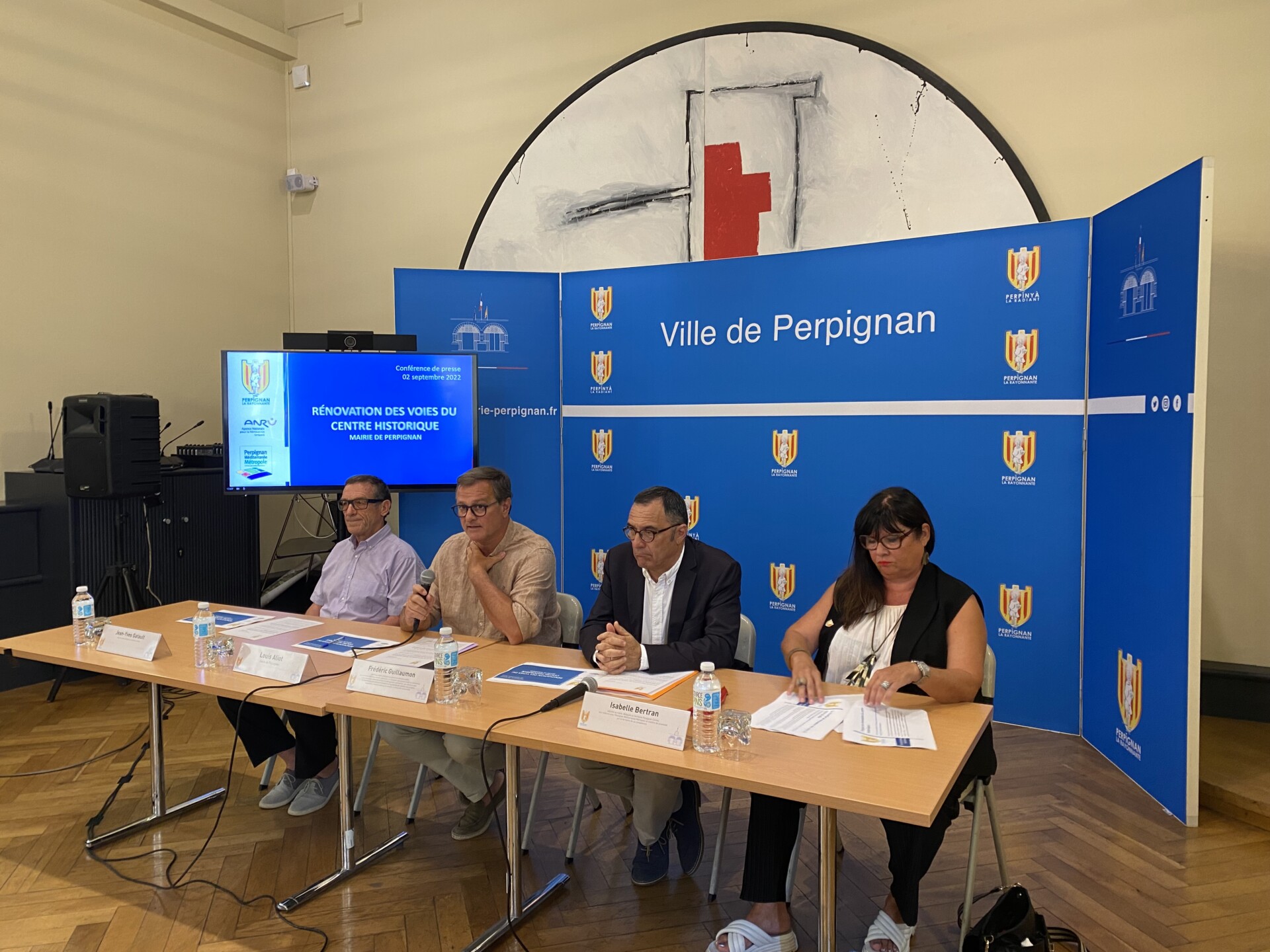 présentation des chantiers des voies du centre historique perpignanais