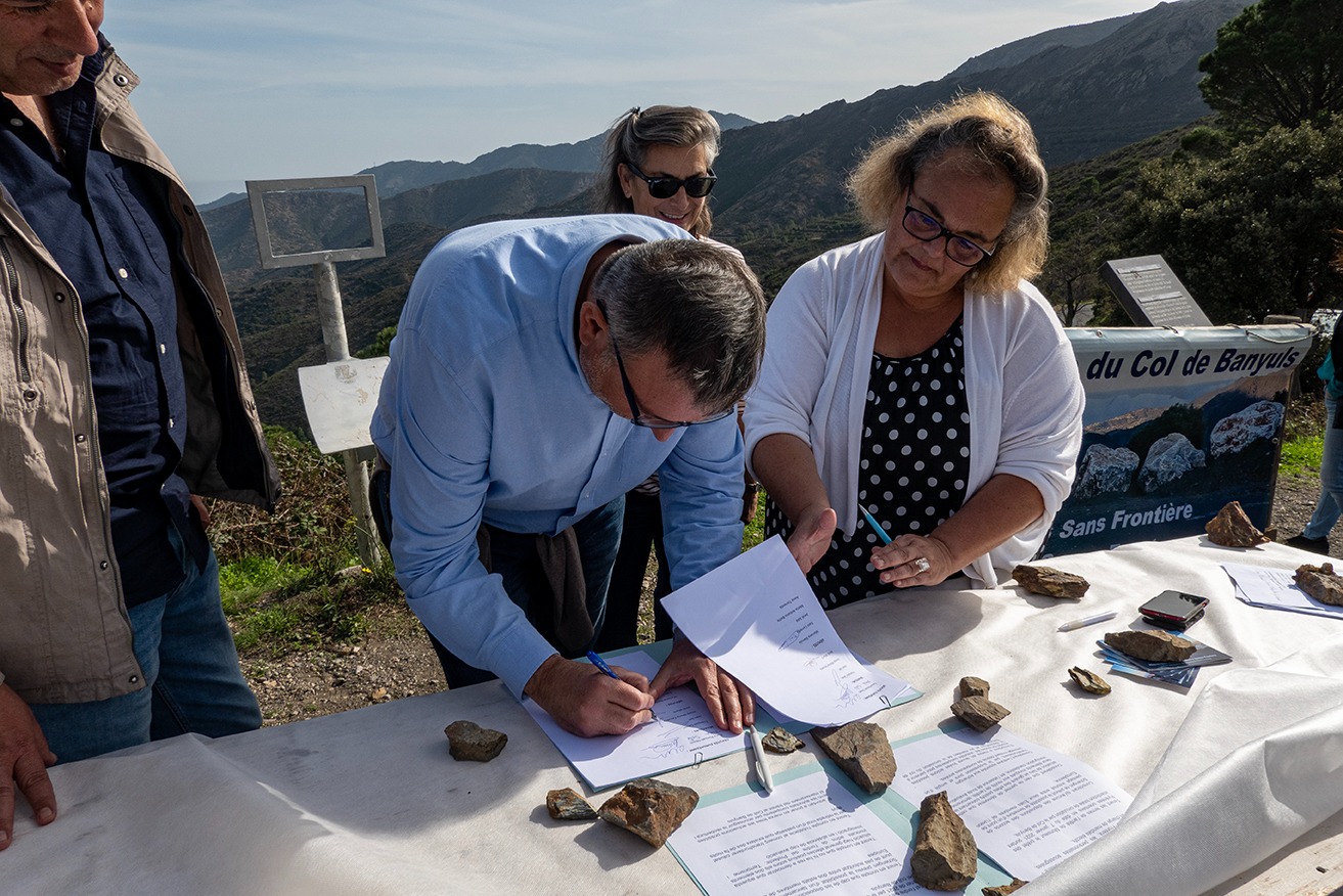 Trobada de càrrecs electes al Coll de Banyuls