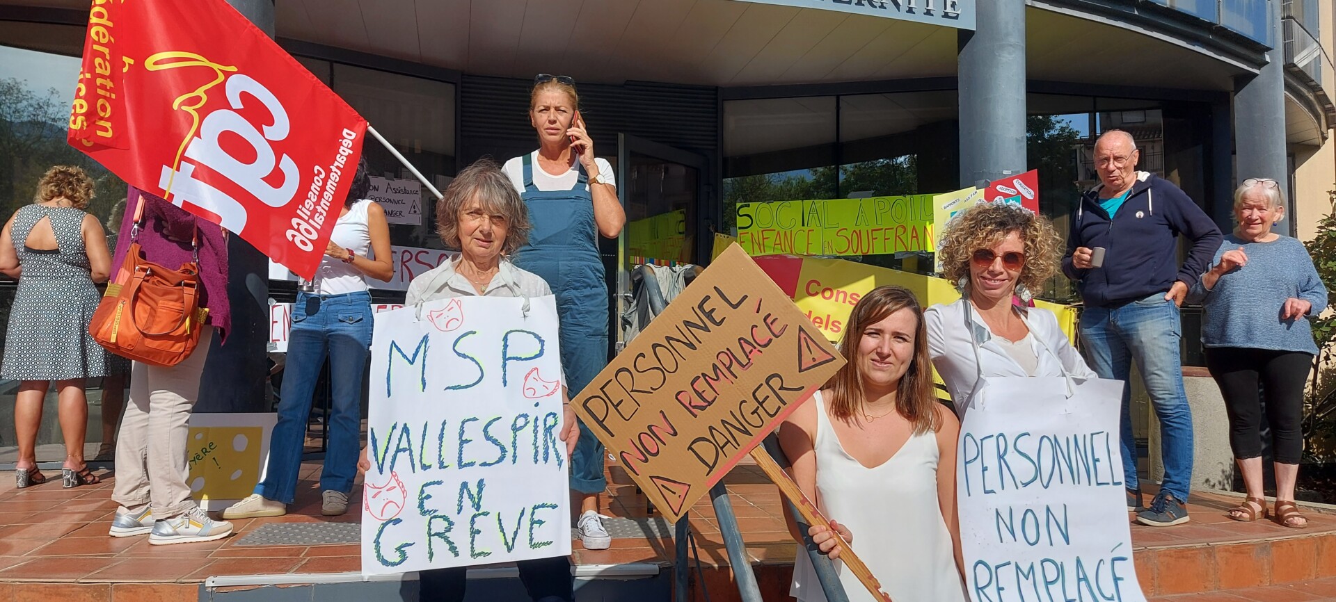 Grève Maison sociale Vallespir communiqué de Catherine DAVID et Jérôme POUS pour La France Insoumise / Nupes concernant la grève à la Maison Sociale du Vallespir