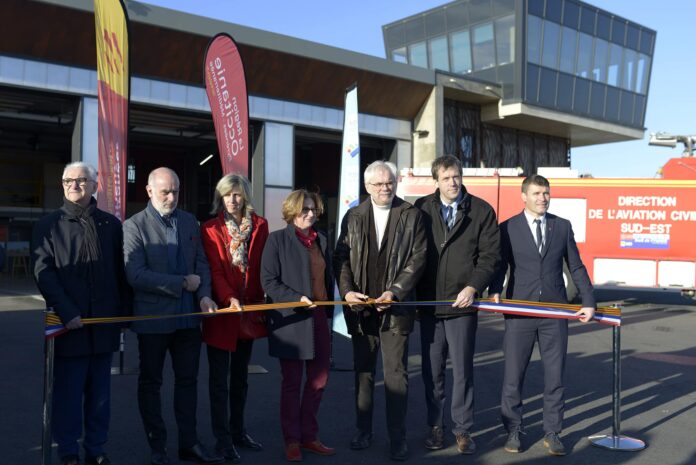 100 ans de l’aéroport de Perpignan : La nouvelle caserne des pompiers est inaugurée