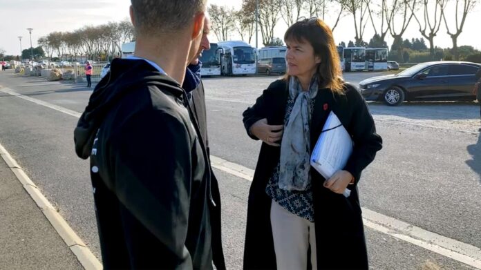 déplacement de Sophie Béjean mardi dans le Village Vacances et son cadre privilégié de Méjannes le Clap dans le Gard