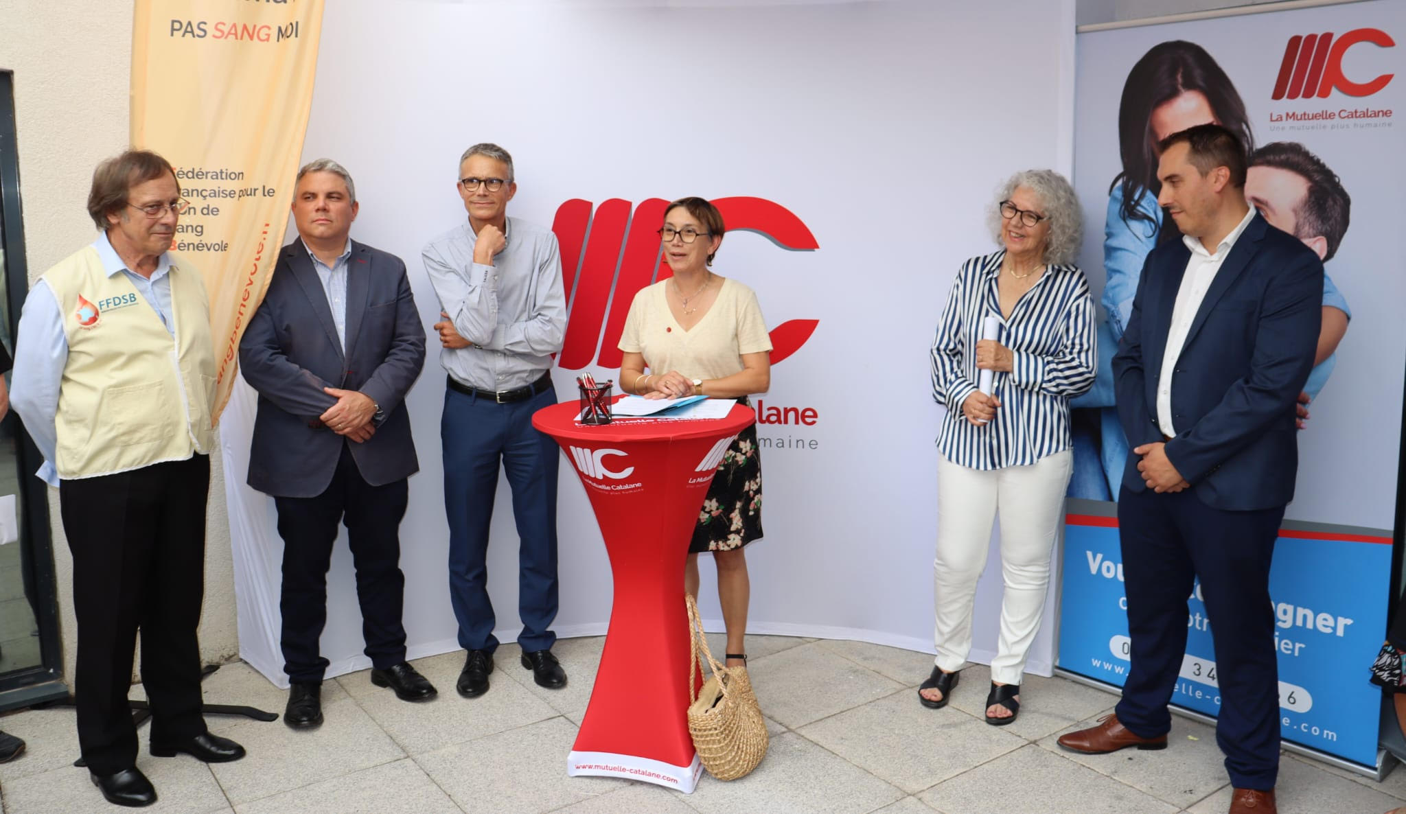 Inauguration de l’extension du siège social de La Mutuelle Catalane et signature d’une convention avec le Don du Sang 66 et l’EFS Occitanie.