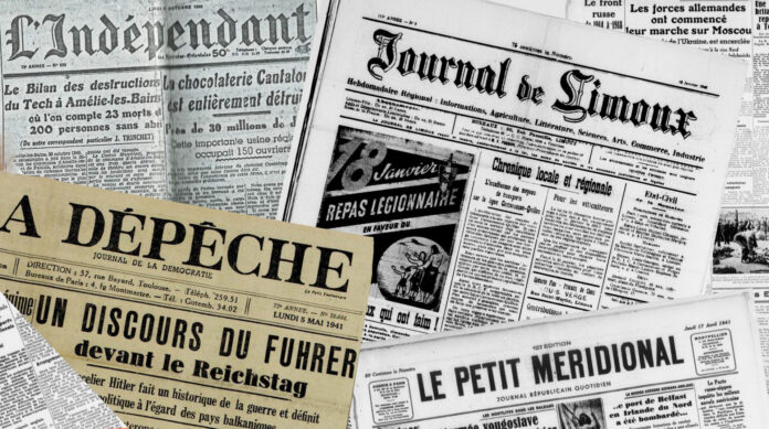 Quand le journal l'Indépendant diffuse la propagande nazis sous l'Occupation