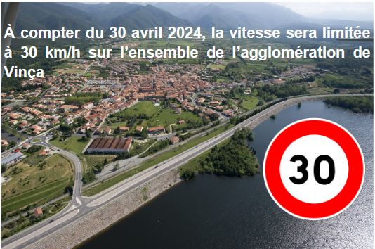 Dans l’agglomération de Vinça, le 30 km/h devient la règle